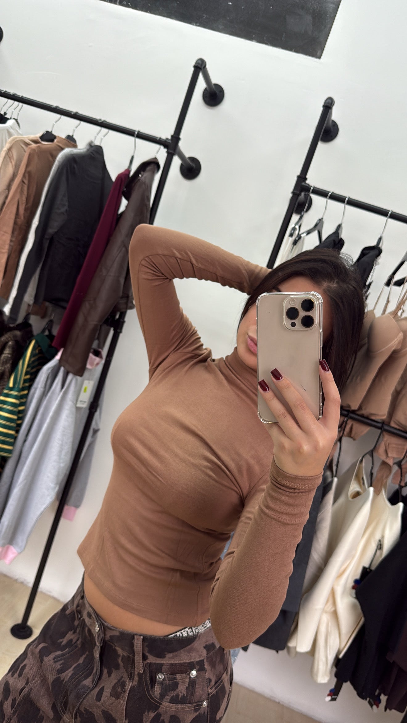 Maglia con collo alto