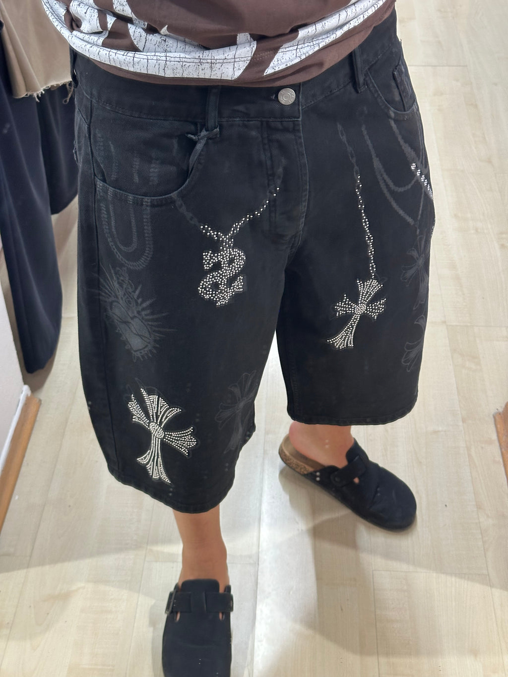 Jorts denim chrome