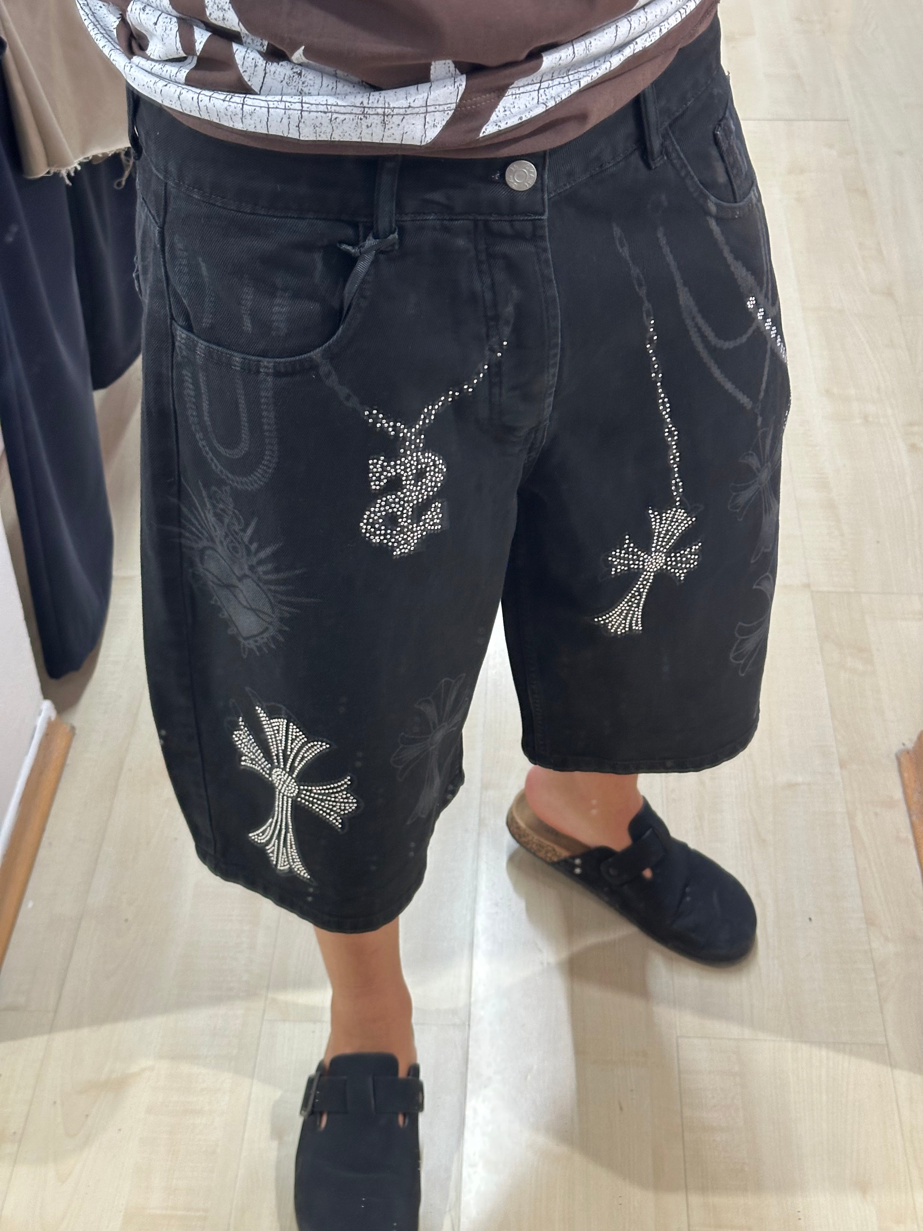 Jorts denim chrome