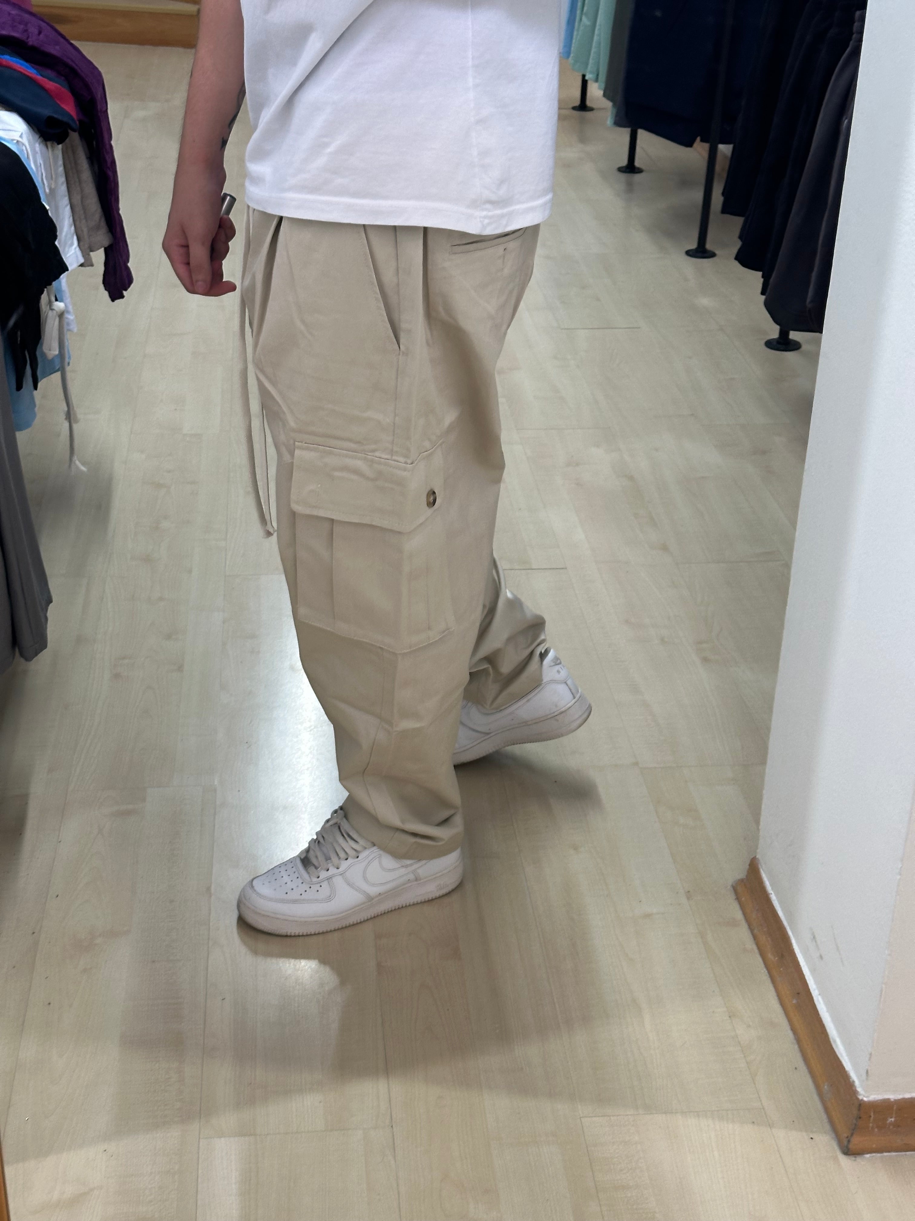 Pantalone cotone raso