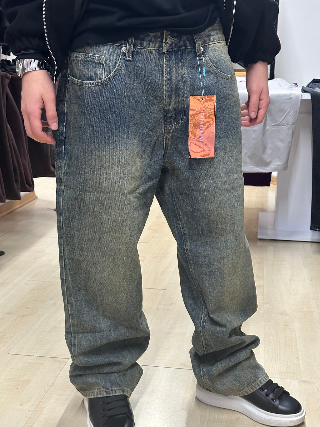 Baggy jeans sabbiato