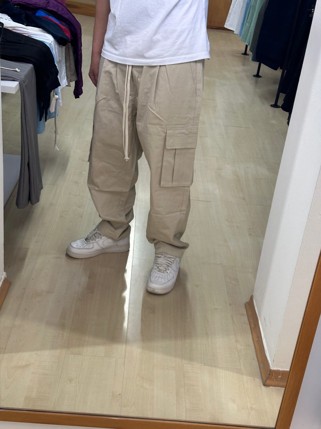 Pantalone cotone raso