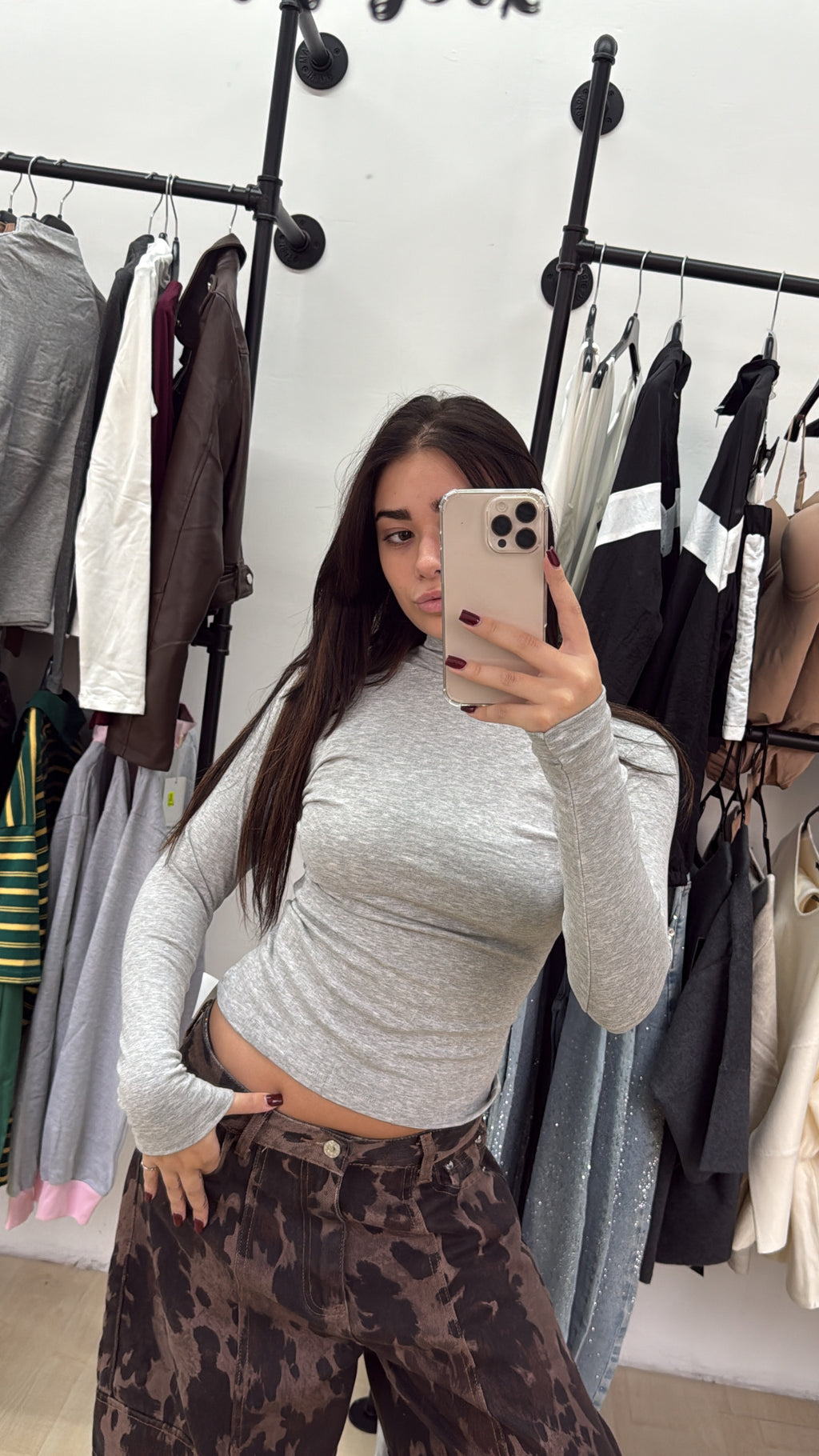 Maglia con collo alto