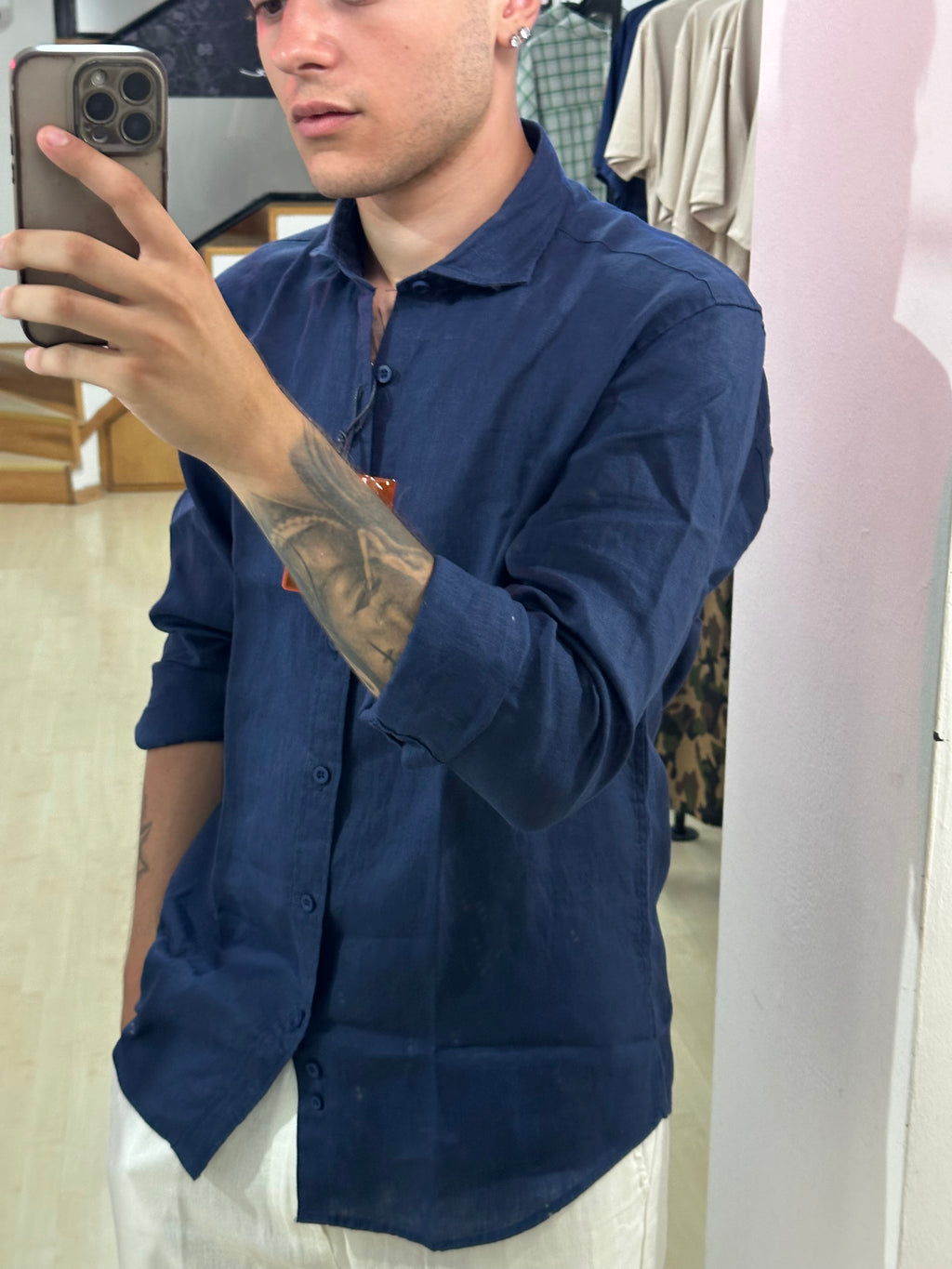 Camicia puro lino