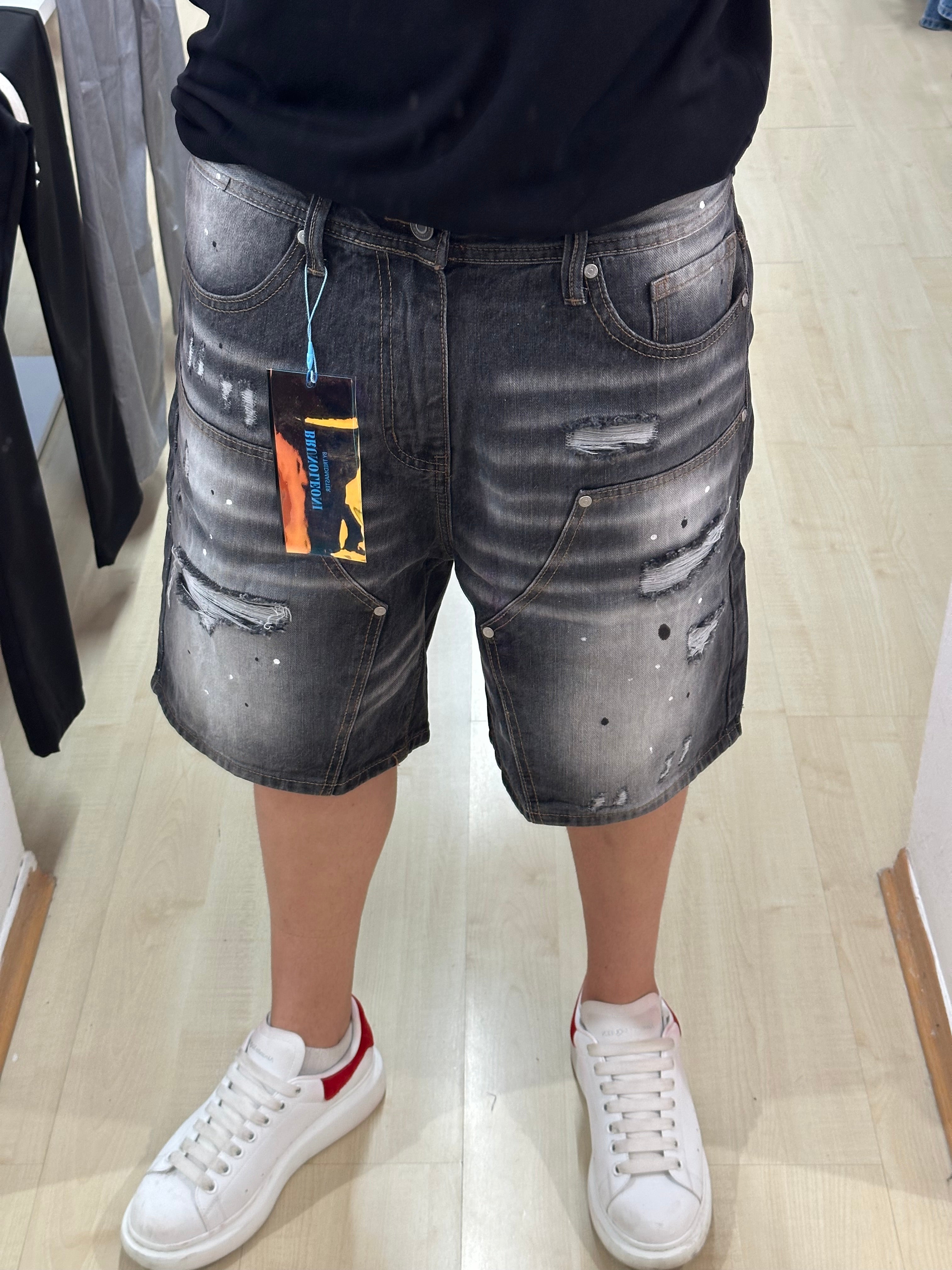 Bermuda jeans baggy