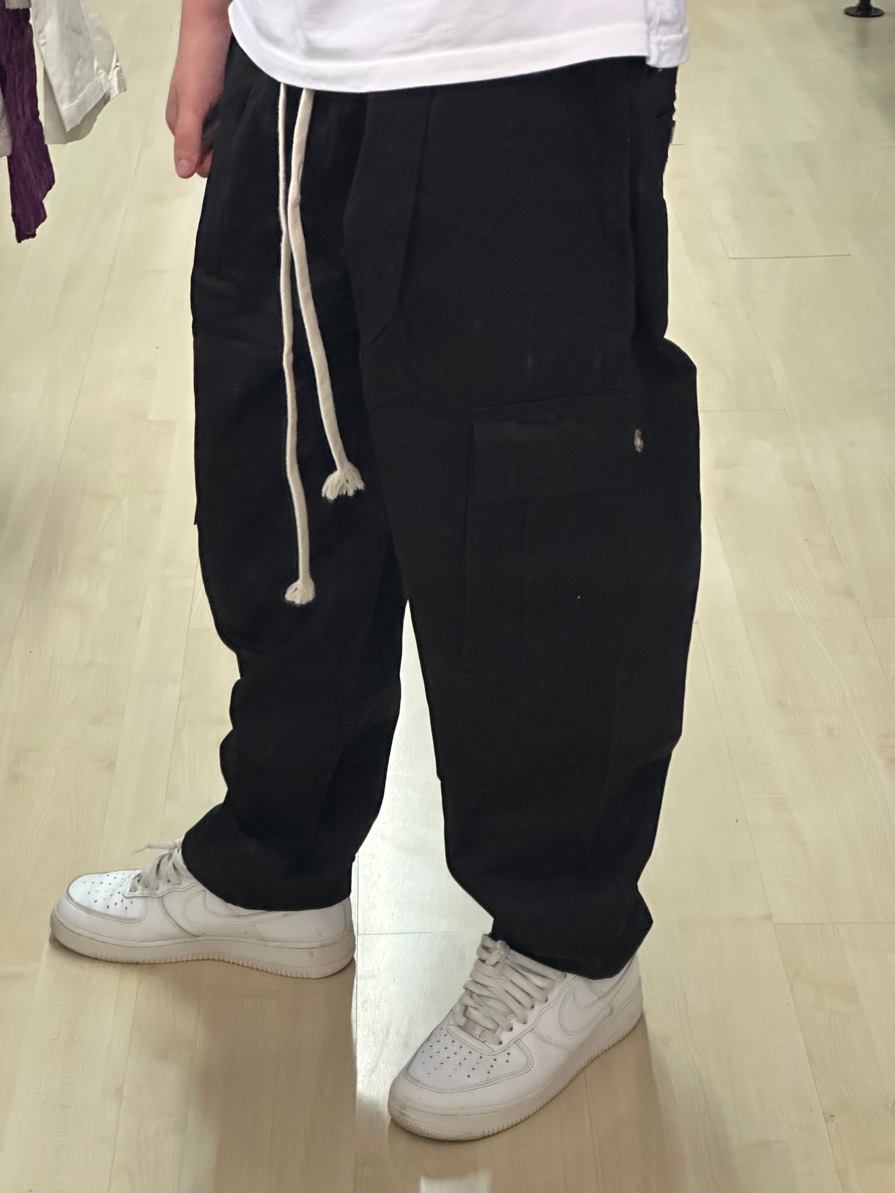 Pantalone cotone raso