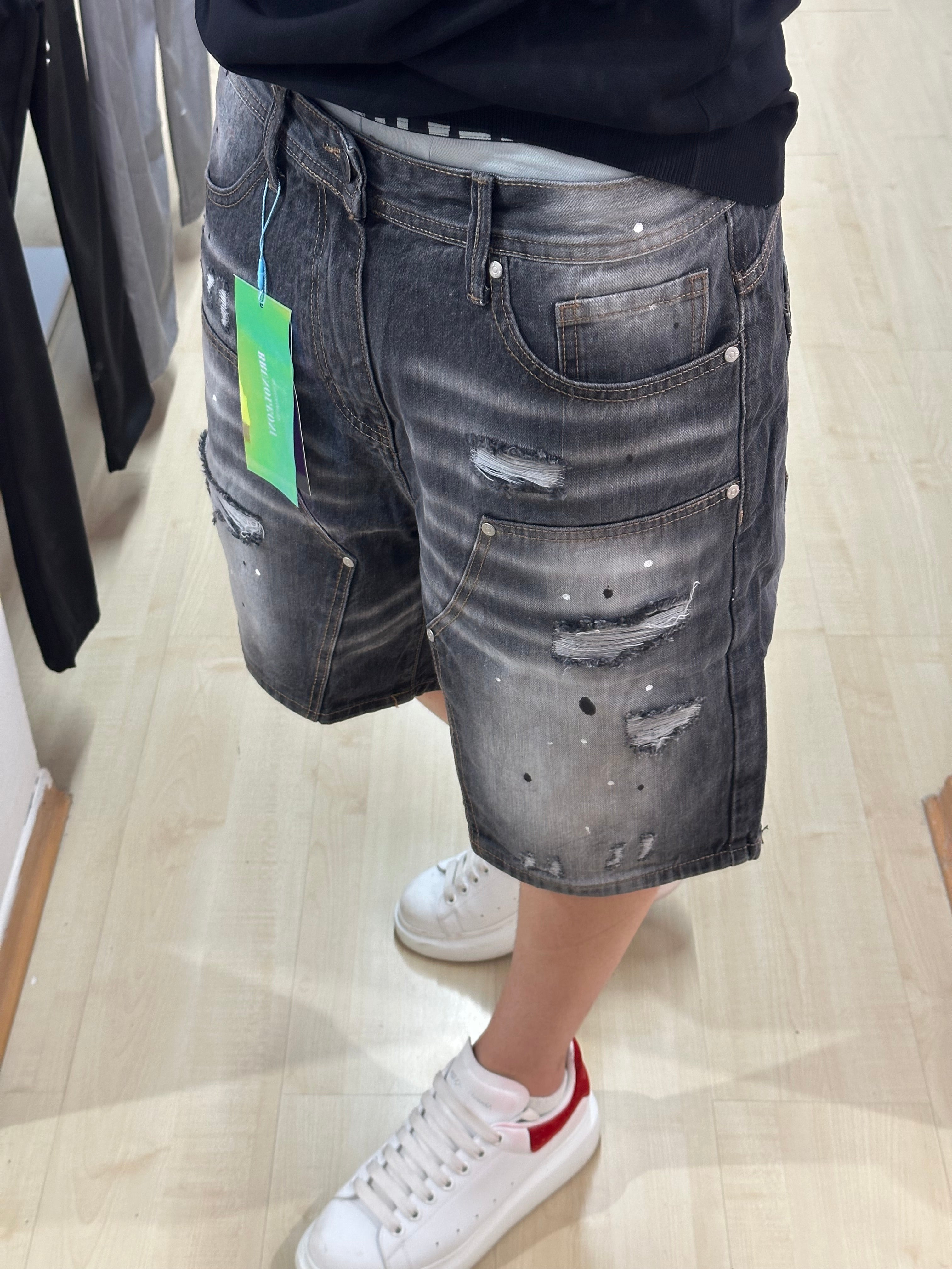 Bermuda jeans baggy