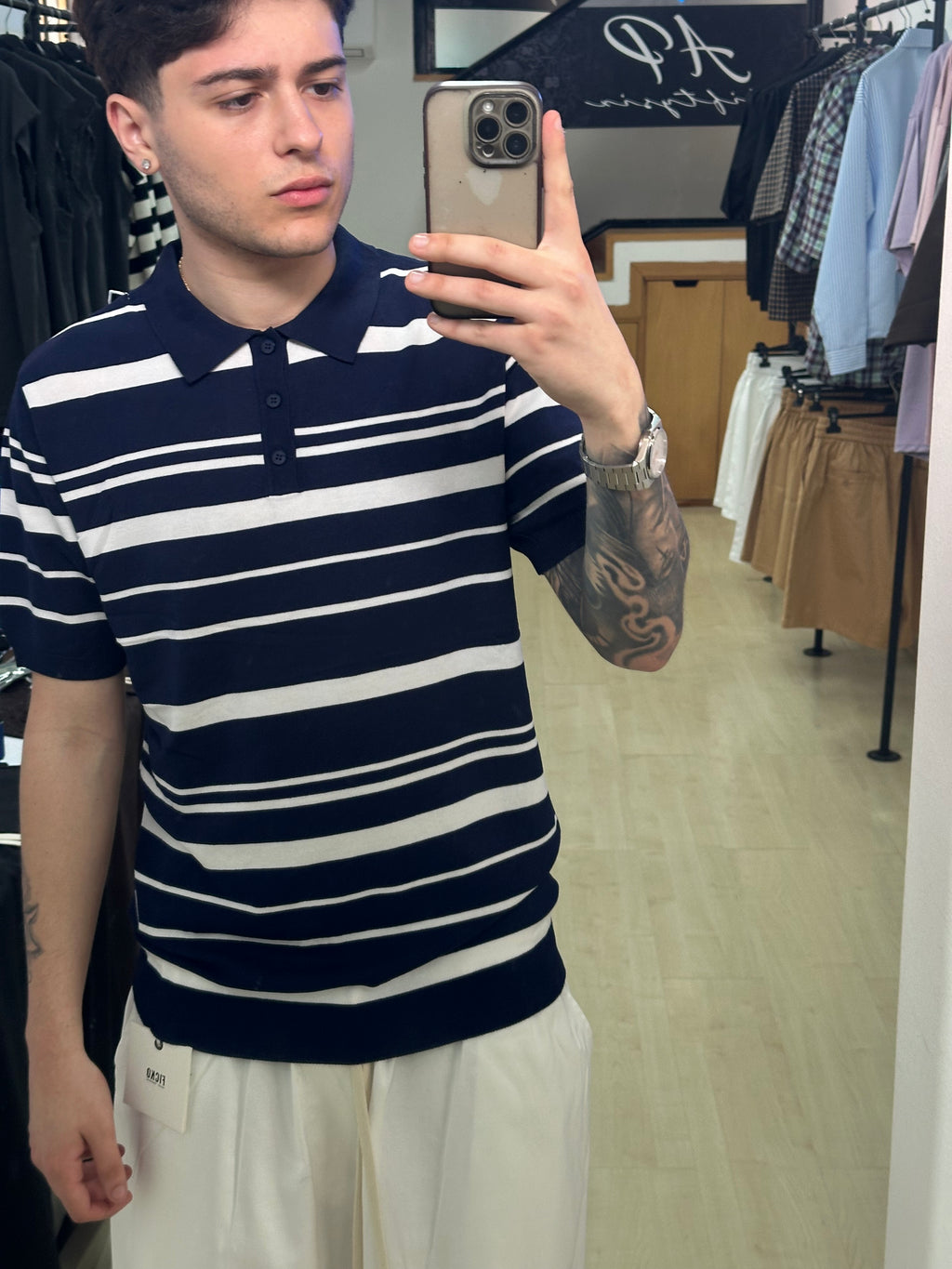 Polo a righe