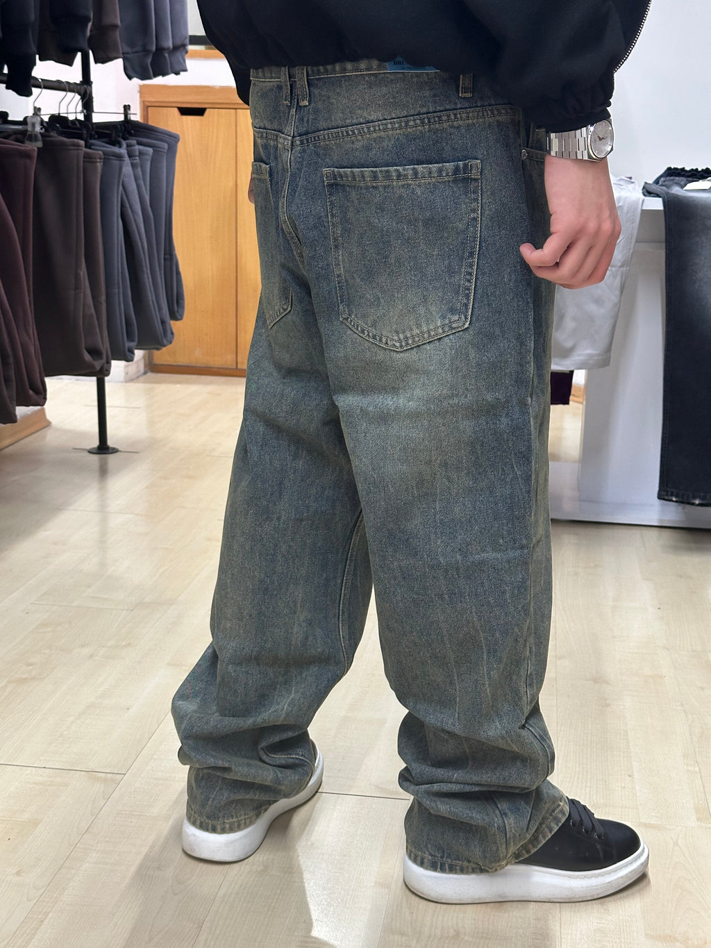Baggy jeans sabbiato