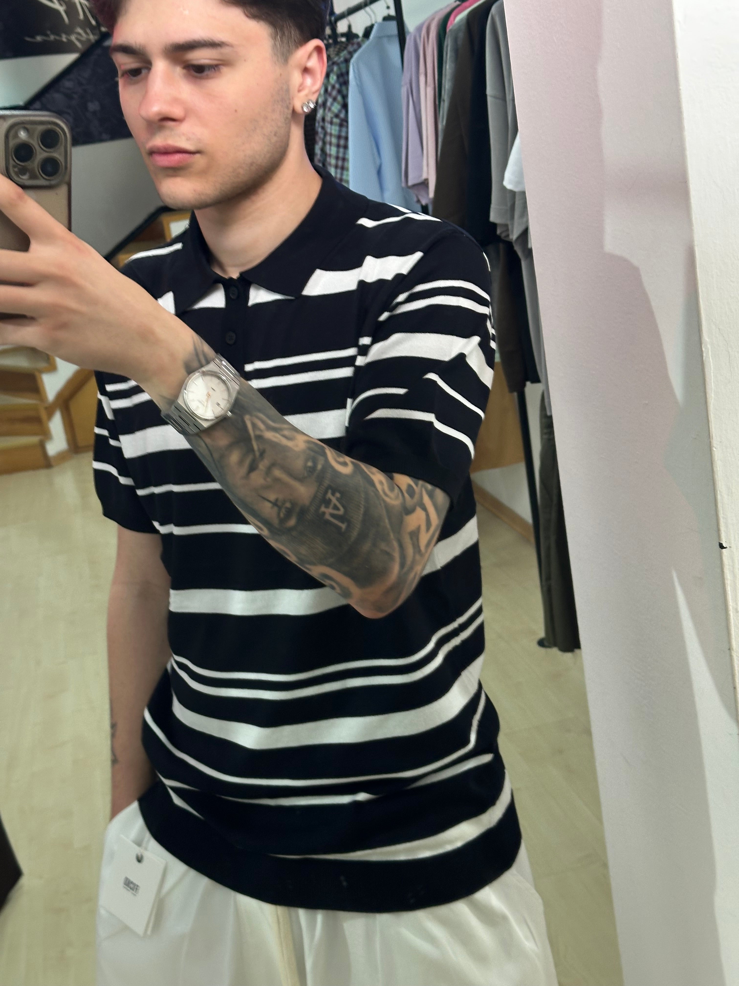 Polo a righe