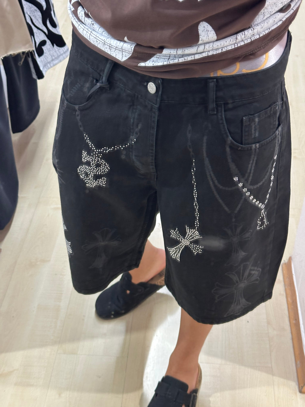 Jorts denim chrome