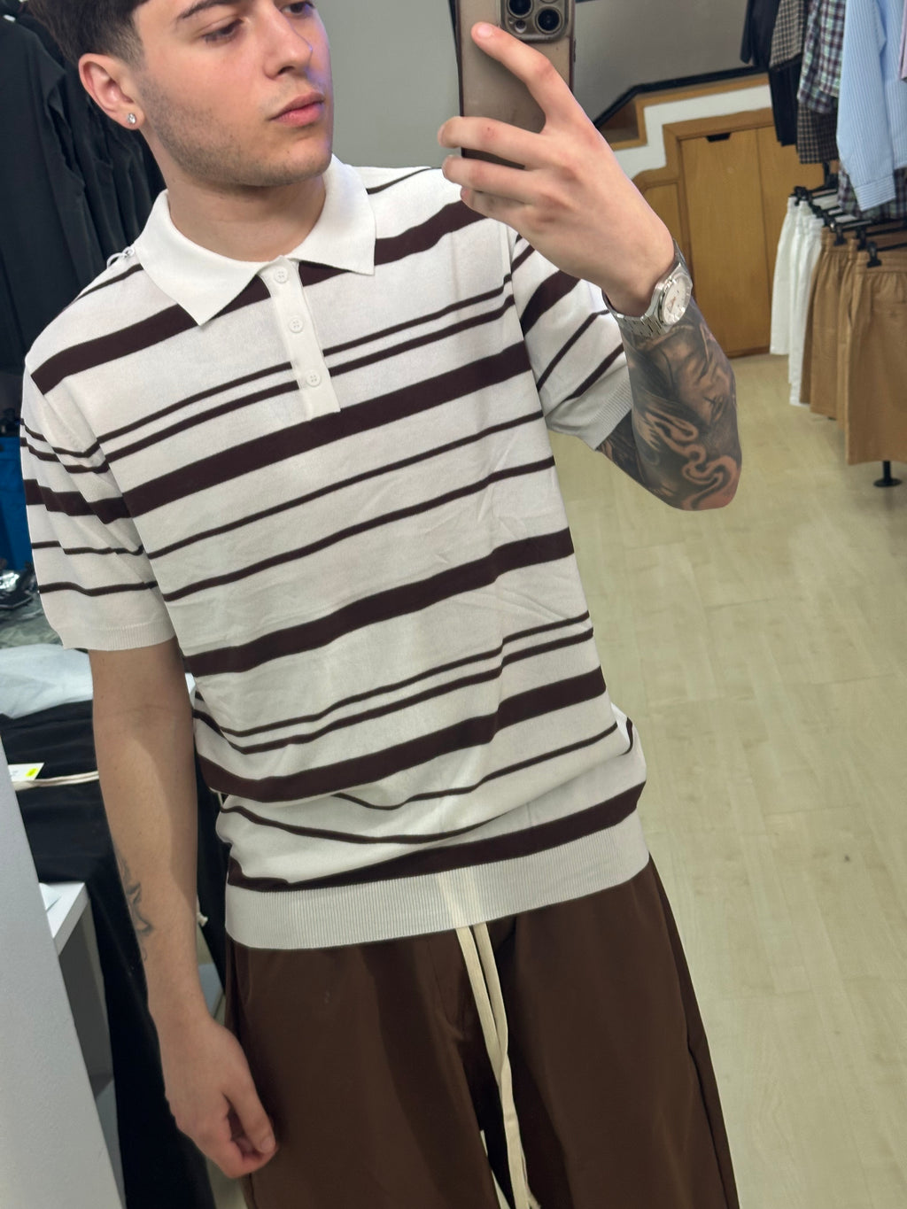 Polo a righe