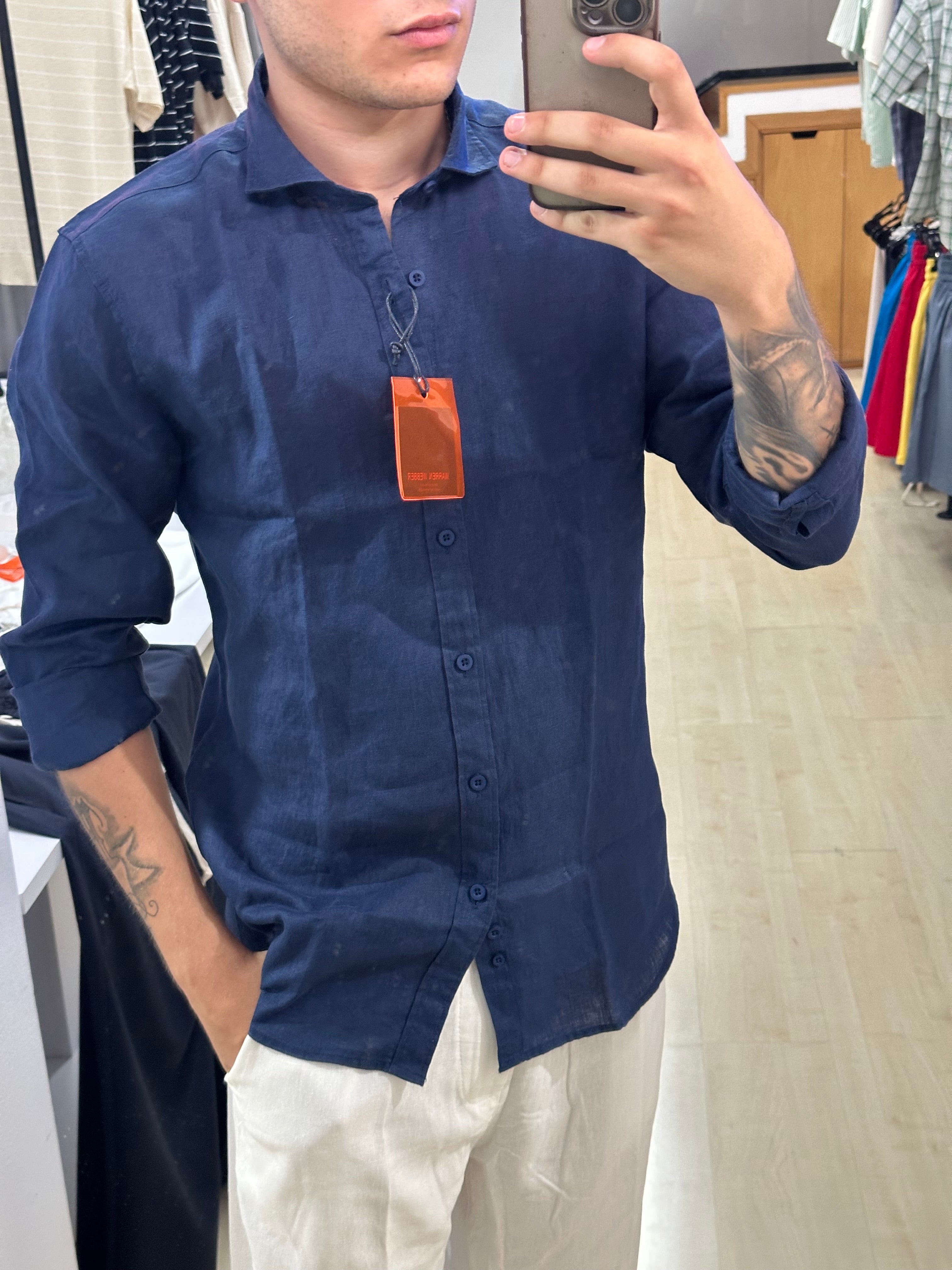 Camicia puro lino