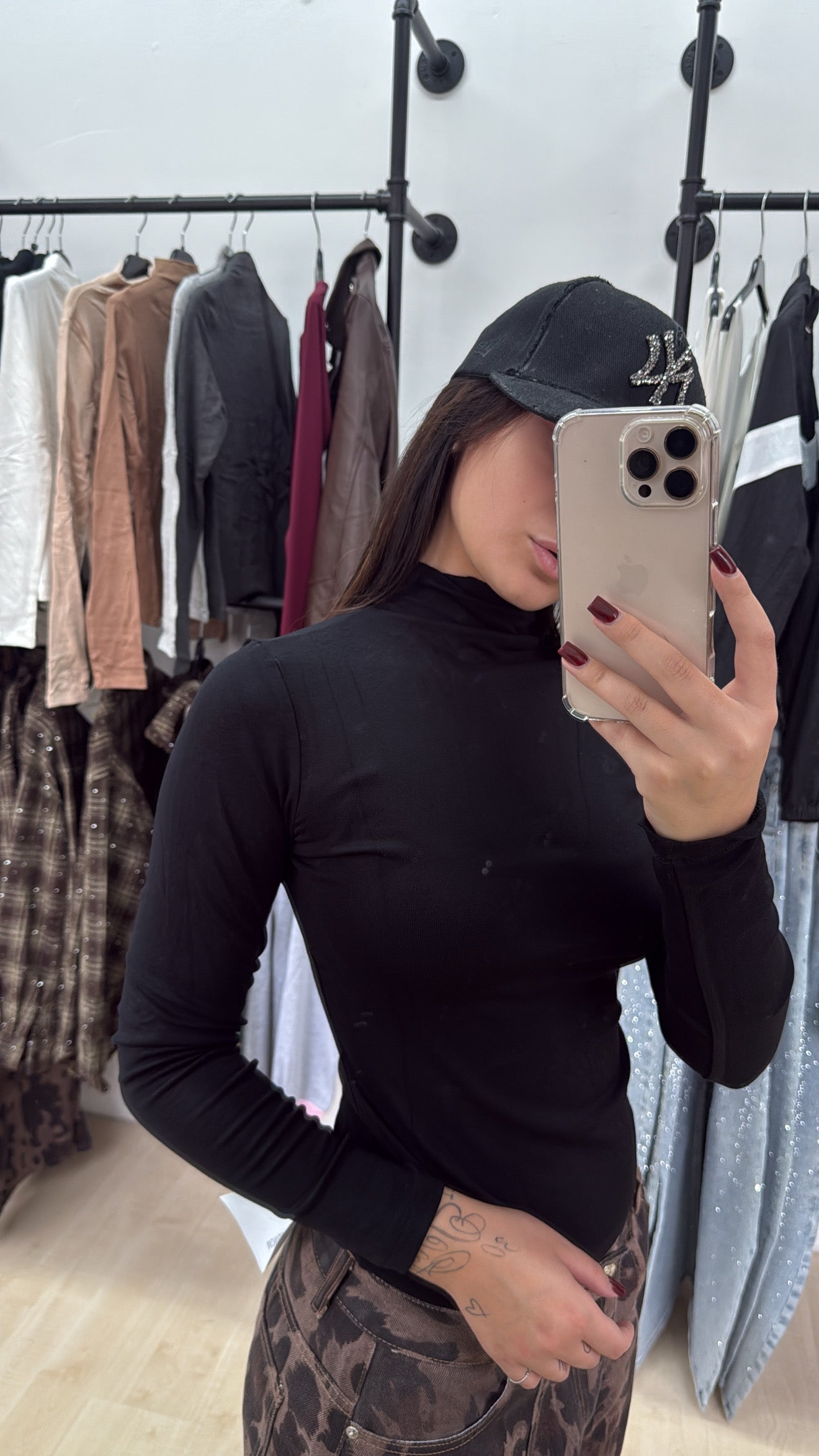 Maglia con collo alto