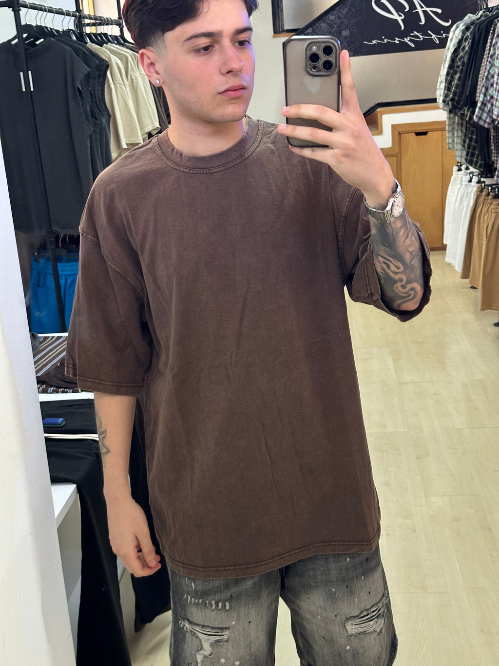 T-shirt oversize slavata