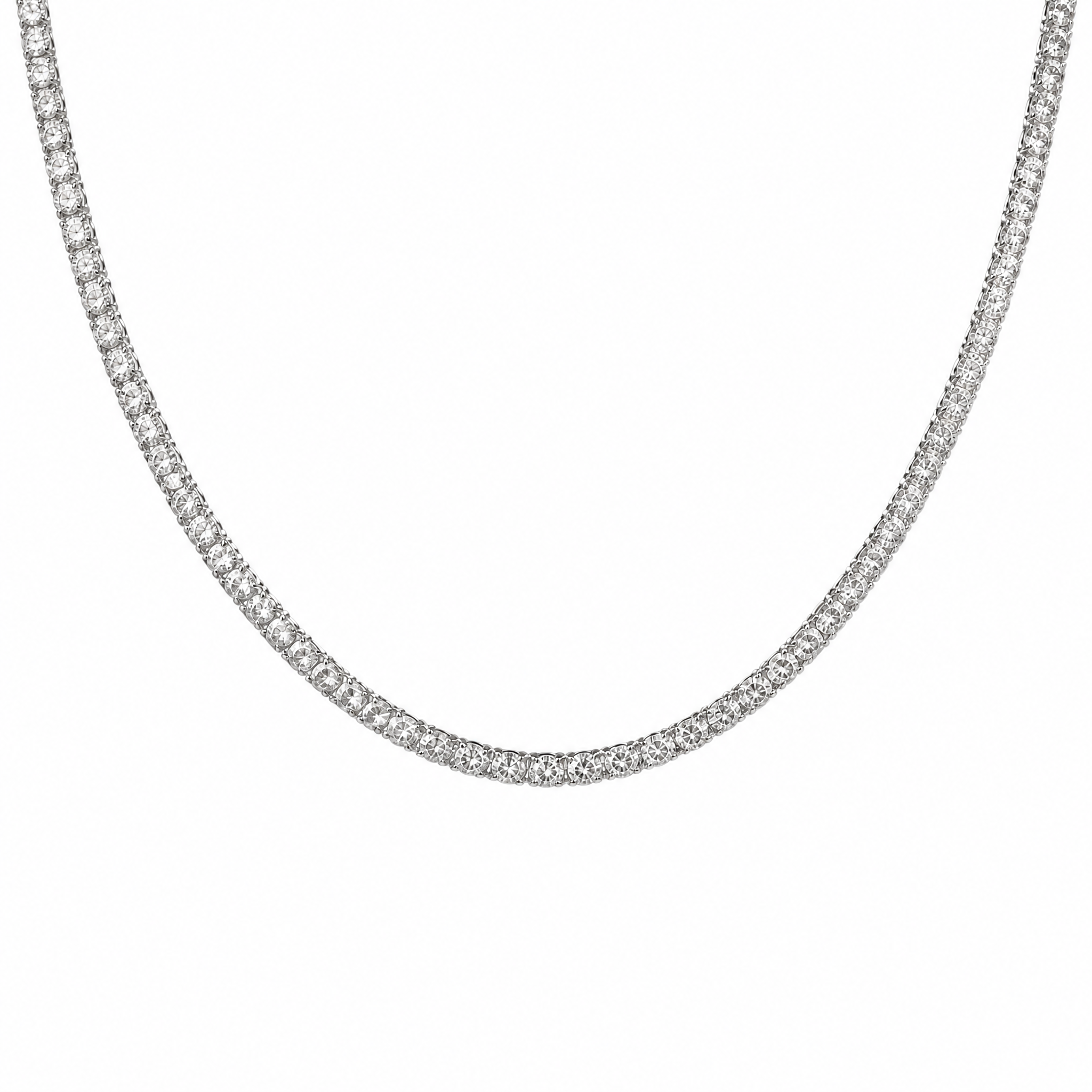 Collana Placcata Oro Bianco
